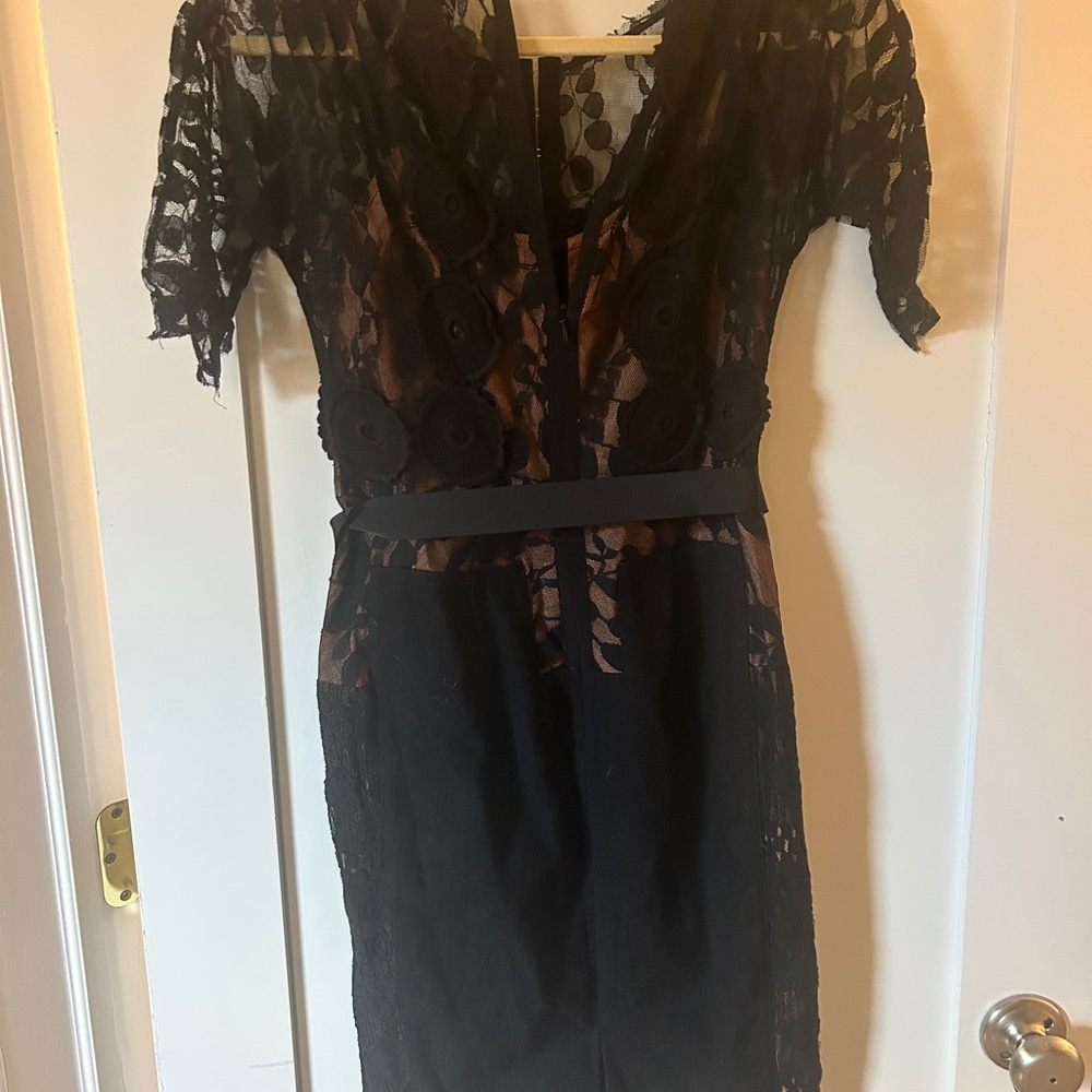Beguile by Byron Lars - from Anthropology- Elegant Black Lace Dress - worn once